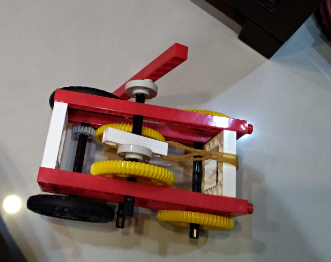 彈力位能轉動能之發條車